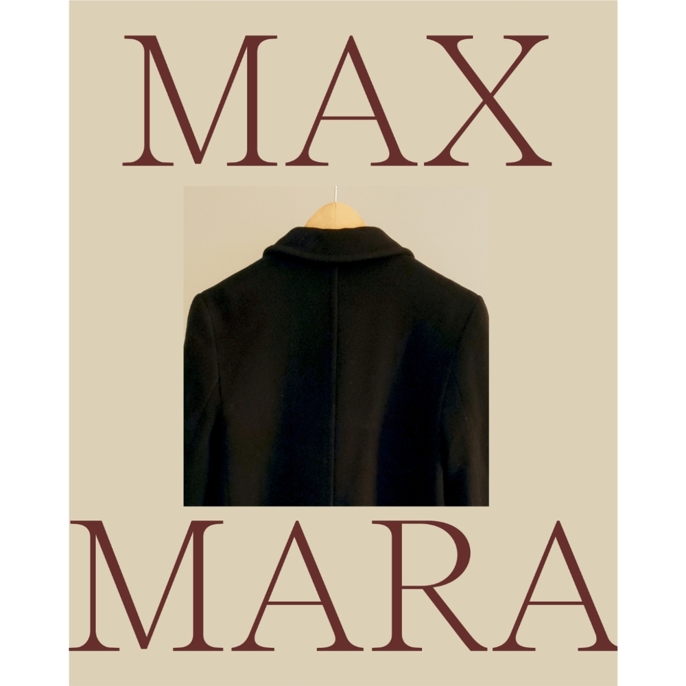 *SOLD* MAX MARA black wool coat